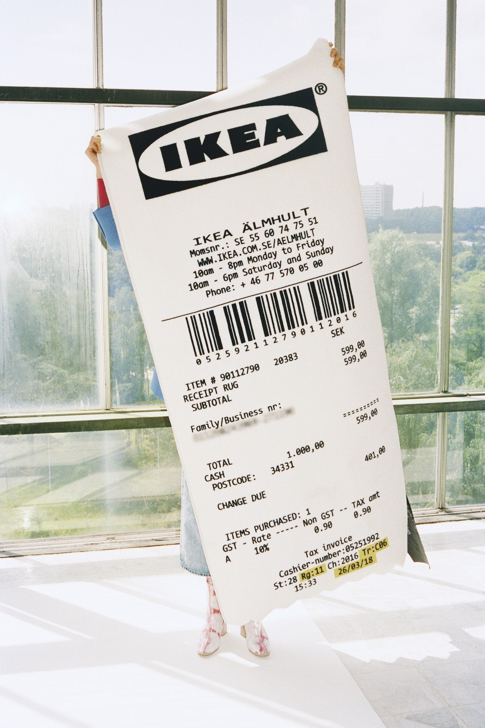IKEA MARKERAD RECEIPT RUG - THE PENTHOUSE THEORY Off White