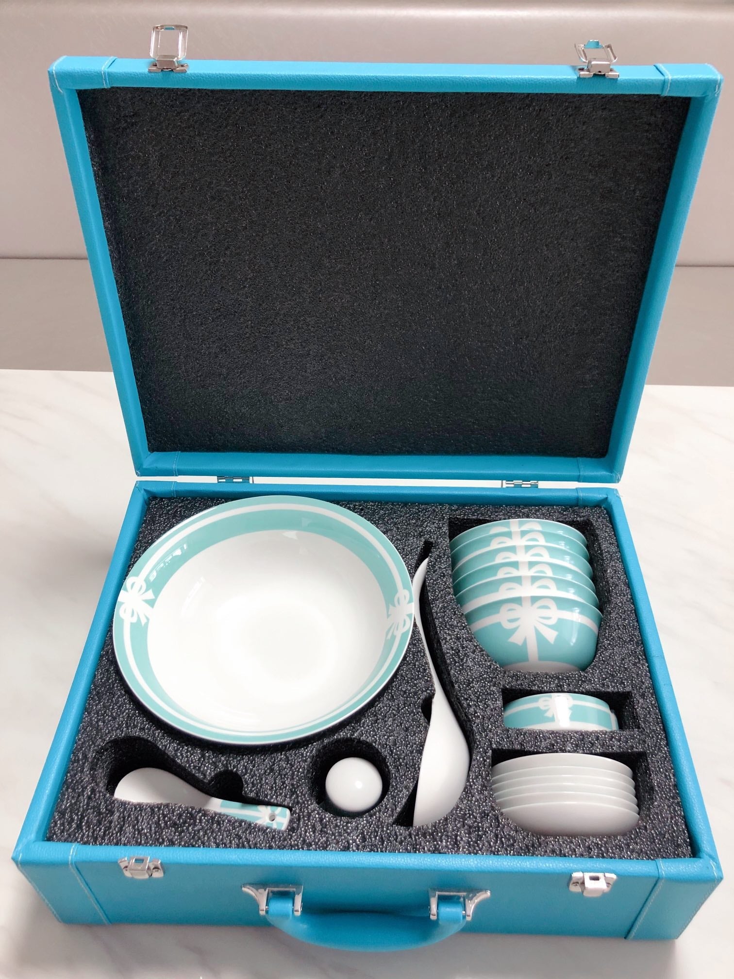 CUSTOM TIFFANY DINING TABLEWARE SET