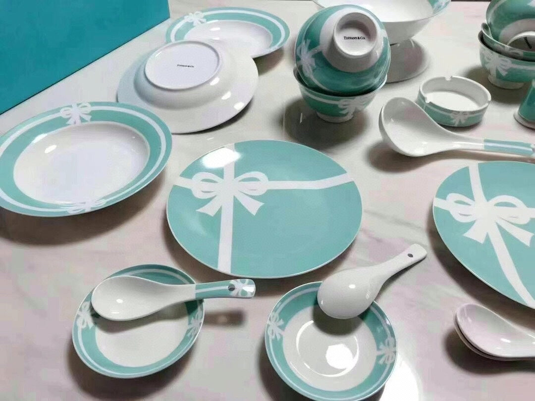 CUSTOM TIFFANY DINING TABLEWARE SET