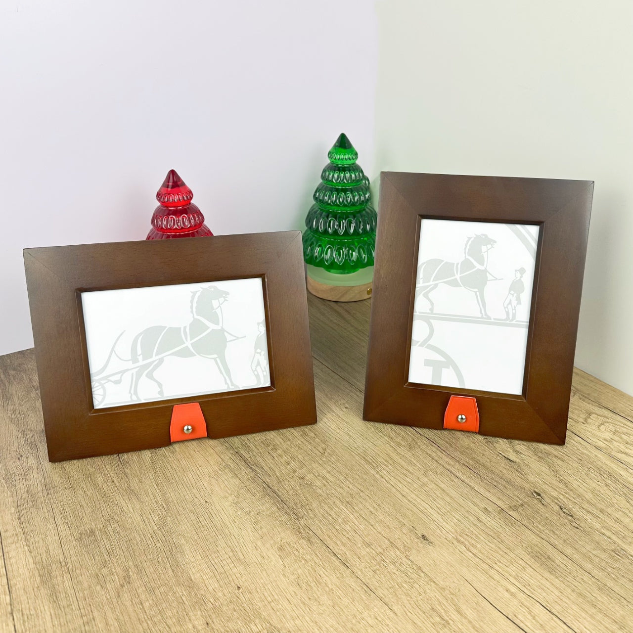 HERMES WOODEN PICTURE FRAME
