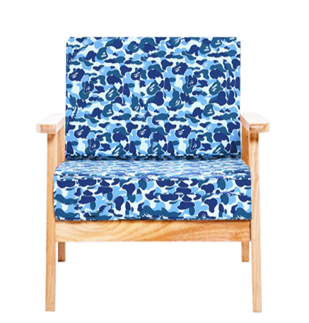 BAPE SINGLE-SEATER WOODEN CHAIR - THE PENTHOUSE THEORY BAPE