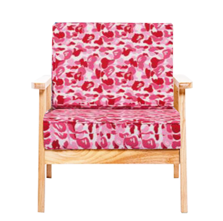 BAPE SINGLE-SEATER WOODEN CHAIR - THE PENTHOUSE THEORY BAPE