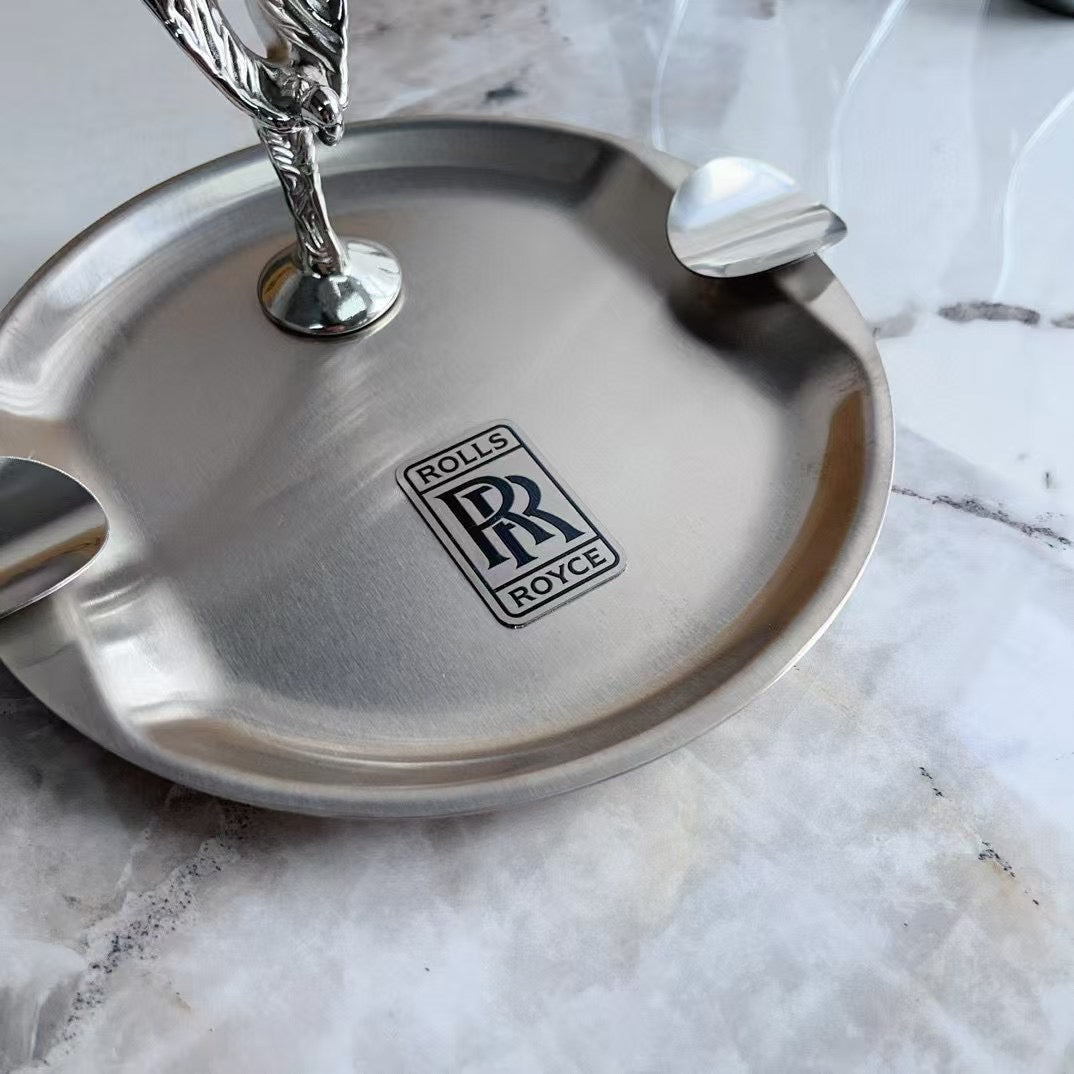 ROLLS ROYCE METAL ASHTRAY (ROUND)