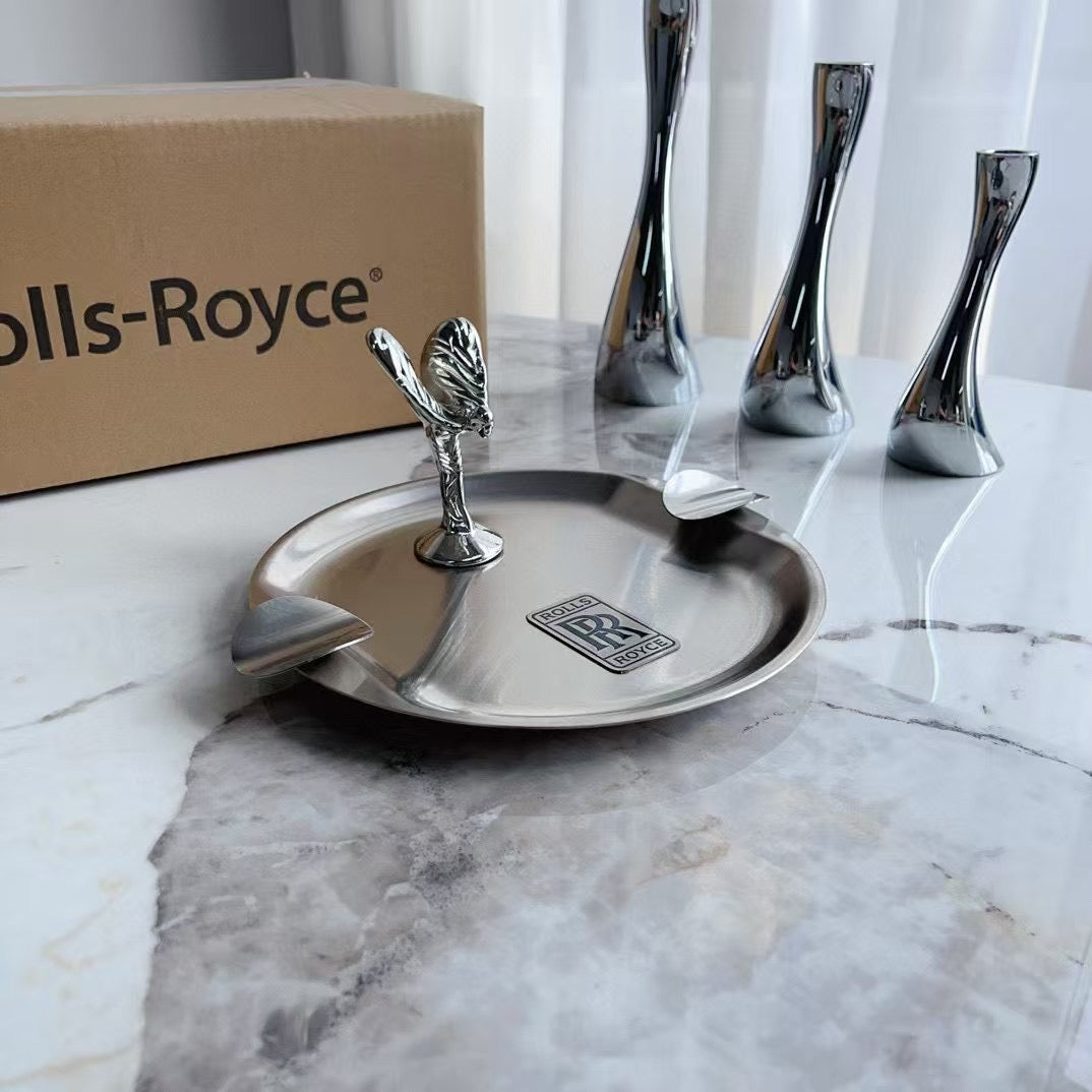 ROLLS ROYCE METAL ASHTRAY (ROUND)
