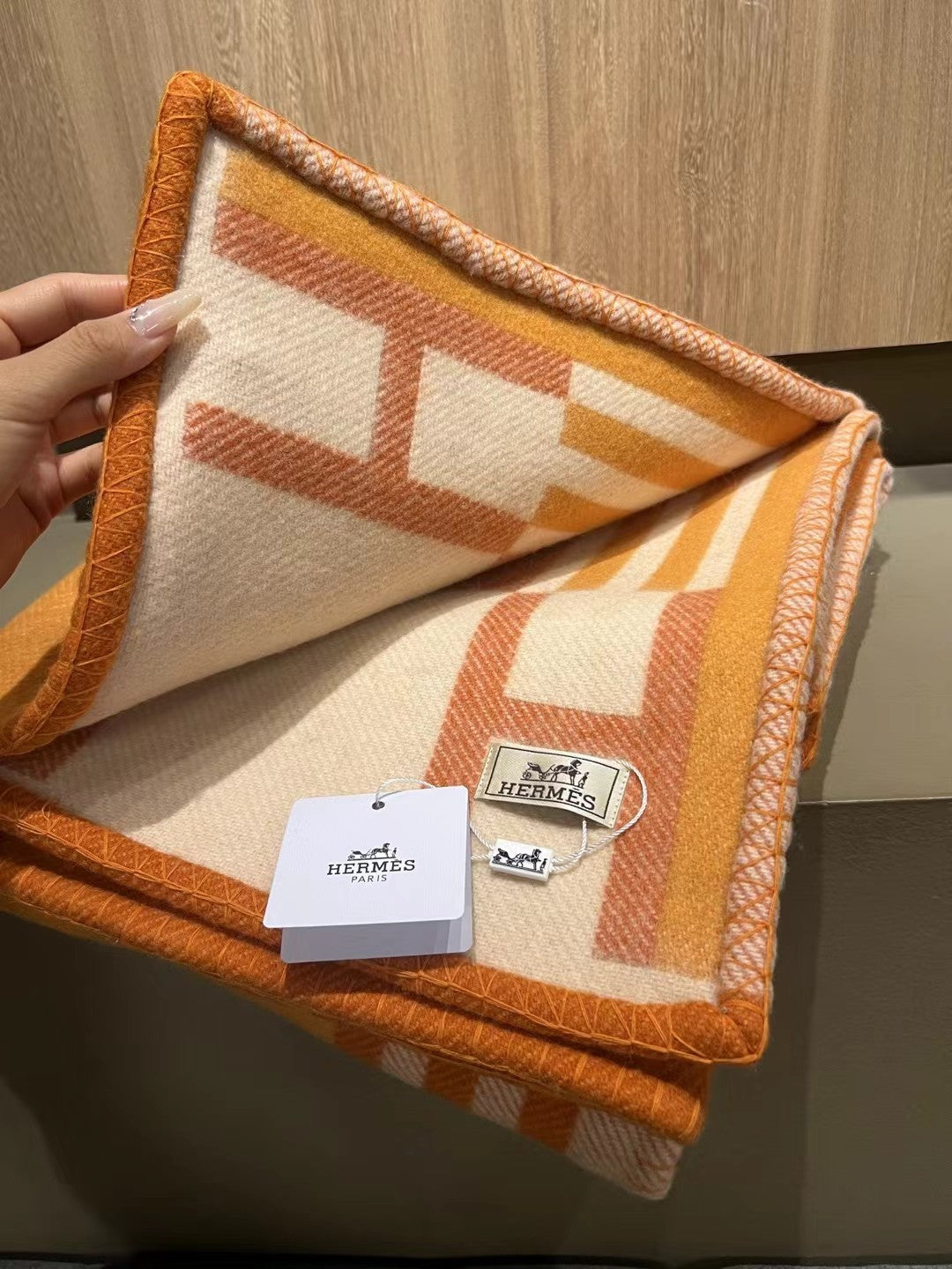 HERMES WOOL ITHAQUE THROW BLANKET