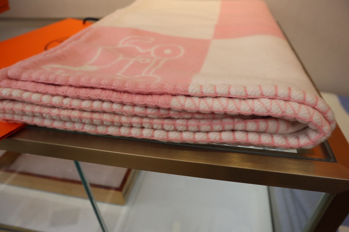 HERMES WOOL ADADA AVALON BABY THROW BLANKET
