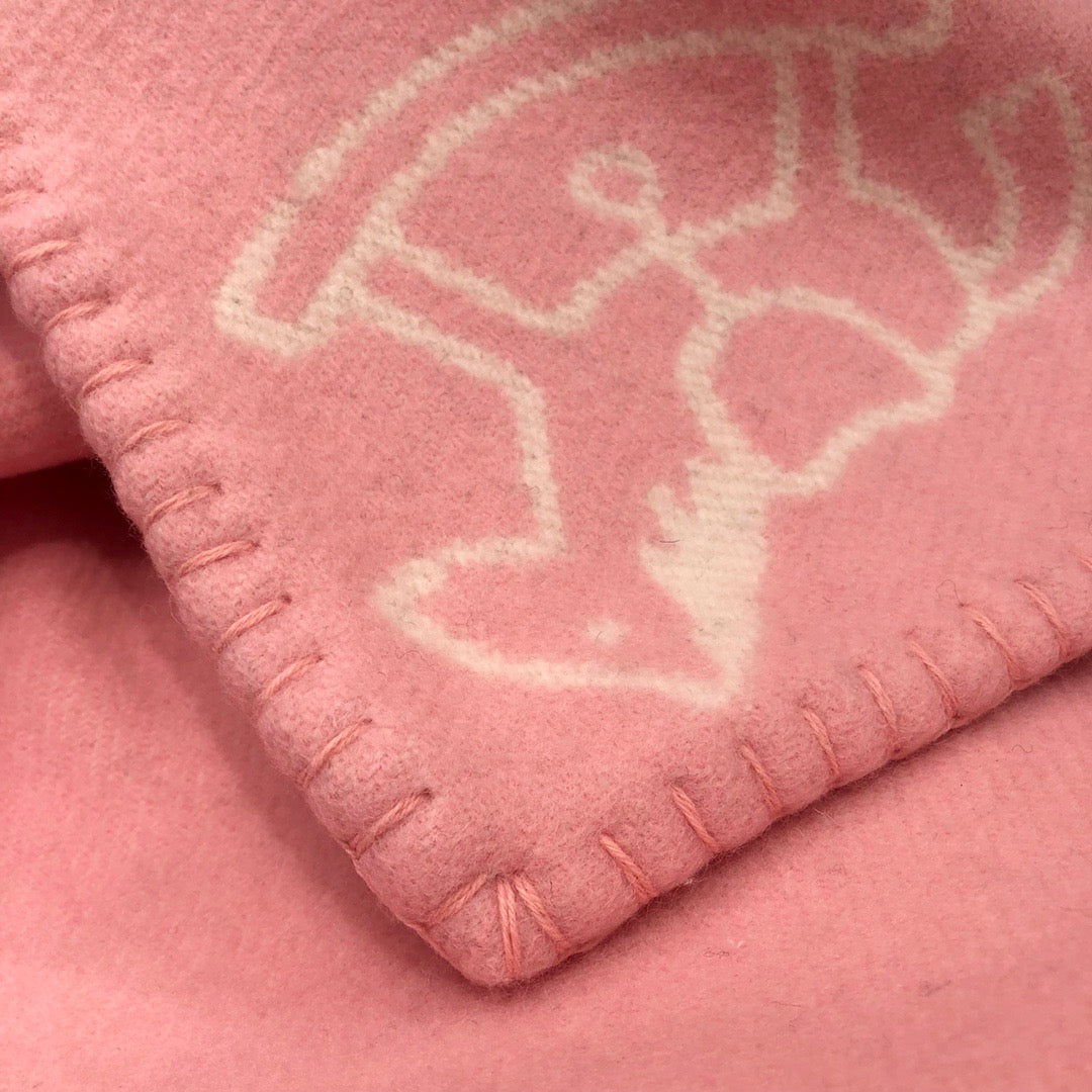 HERMES WOOL ADADA AVALON BABY THROW BLANKET