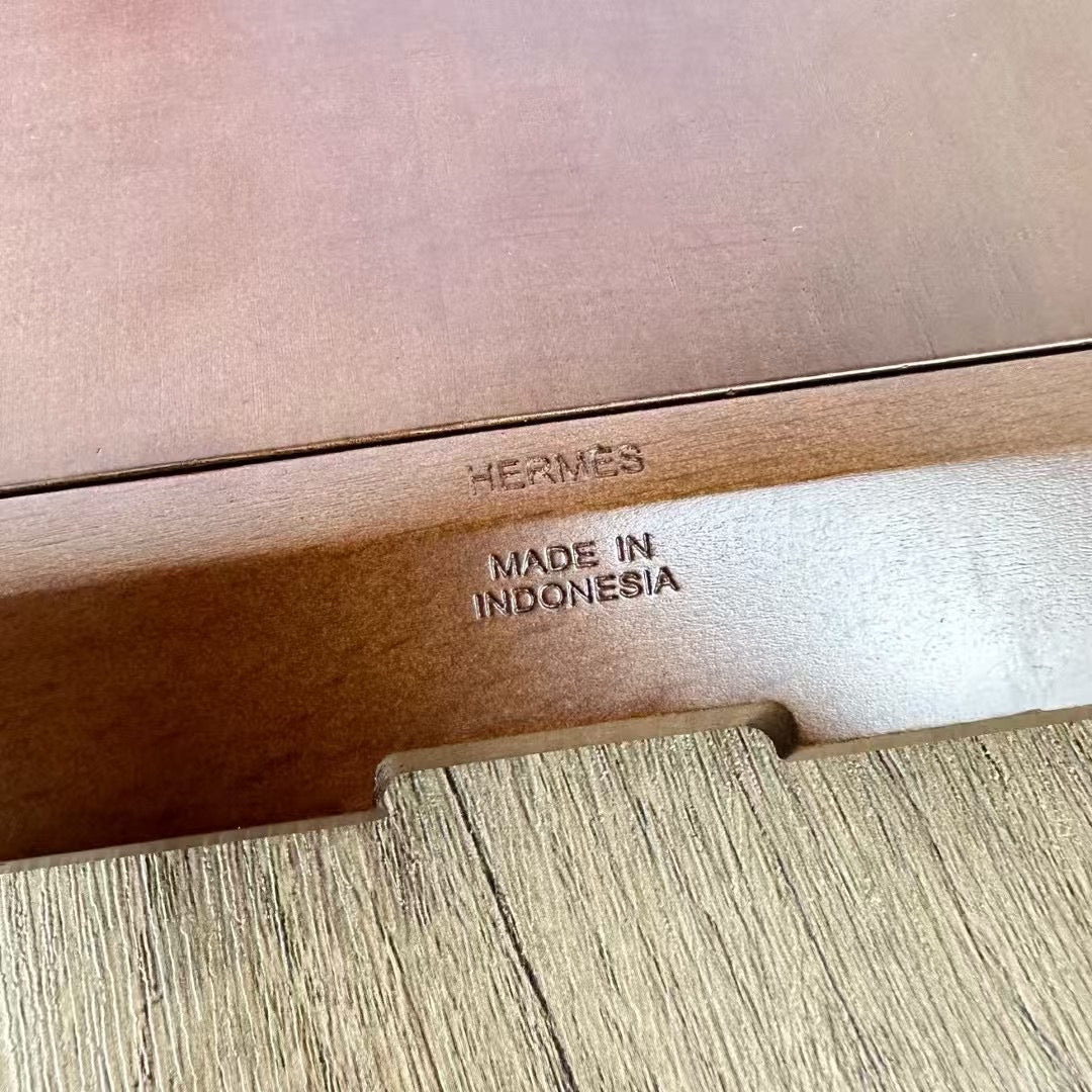 HERMES WOODEN PICTURE FRAME