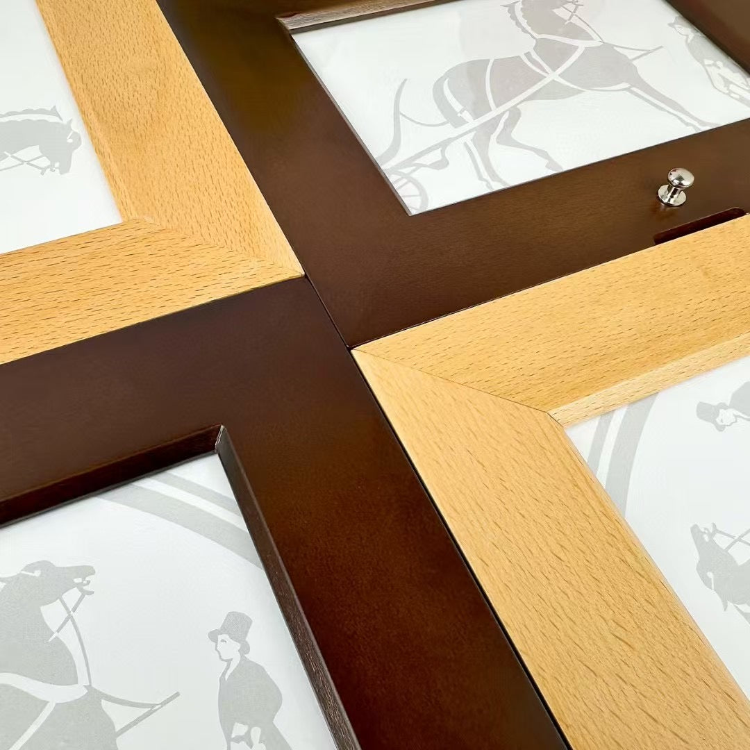 HERMES WOODEN PICTURE FRAME