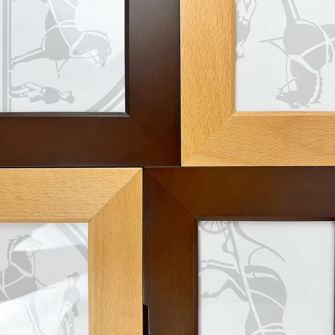 HERMES WOODEN PICTURE FRAME