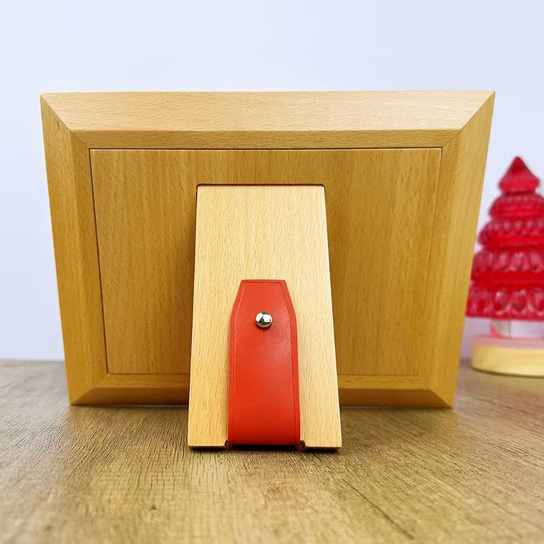 HERMES WOODEN PICTURE FRAME