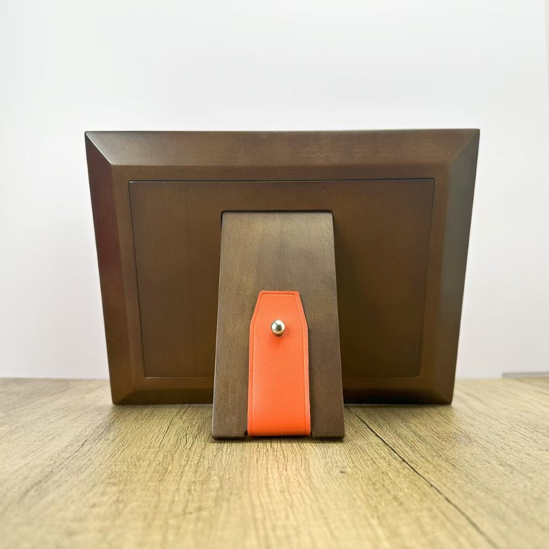 HERMES WOODEN PICTURE FRAME