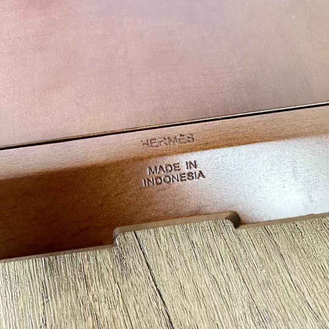 HERMES WOODEN PICTURE FRAME