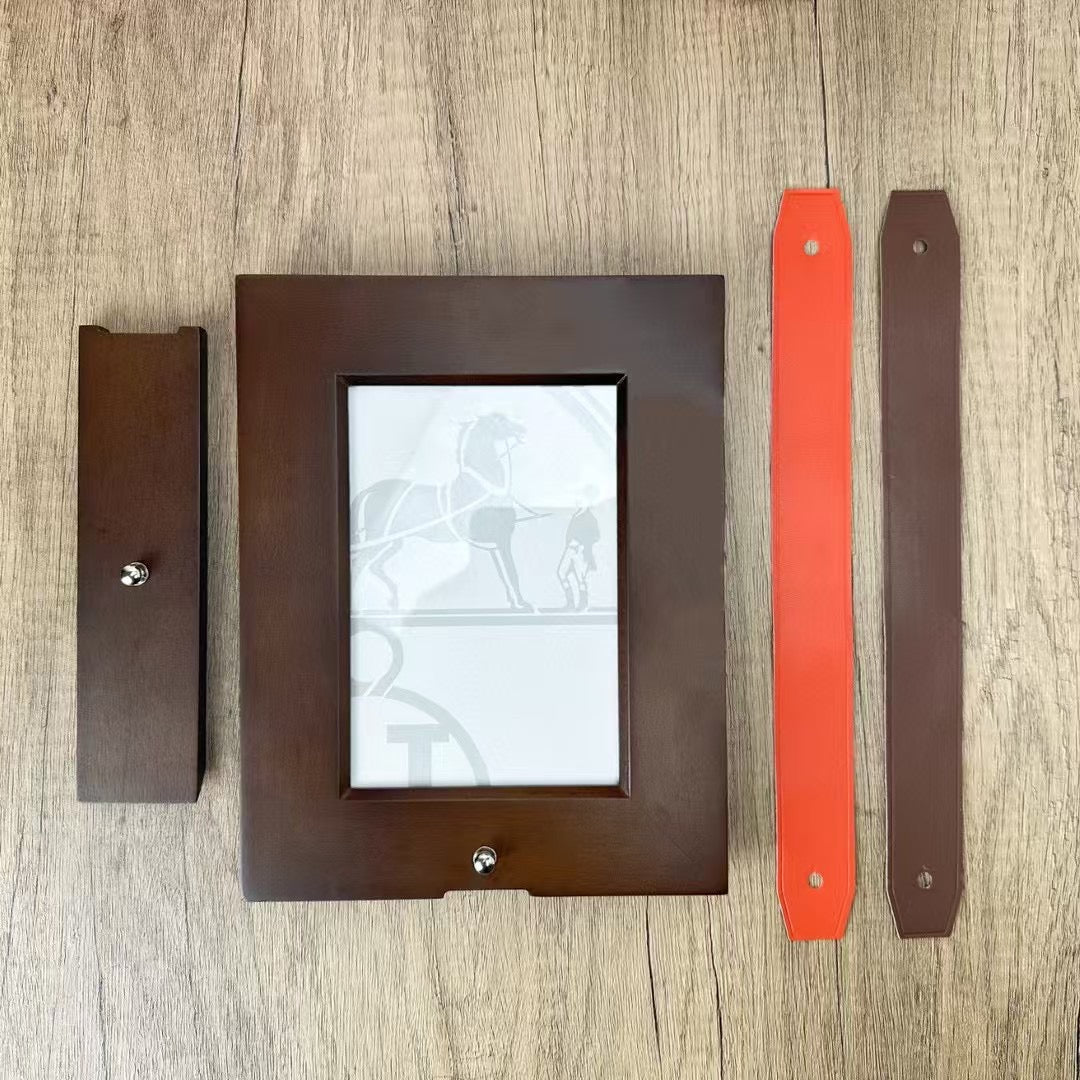 HERMES WOODEN PICTURE FRAME