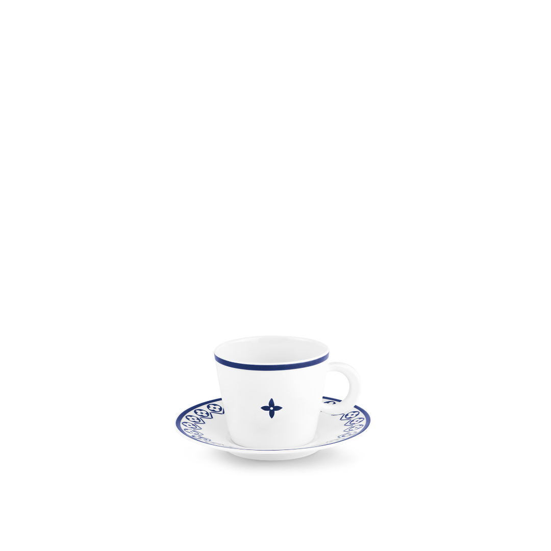 CUSTOM LV TEA CUP AND TEA POT SET