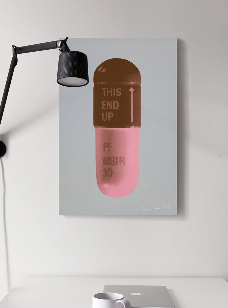 DAMIEN HIRST "THE CURE" PILLS CANVAS PRINT - THE PENTHOUSE THEORY DAMIEN HIRST