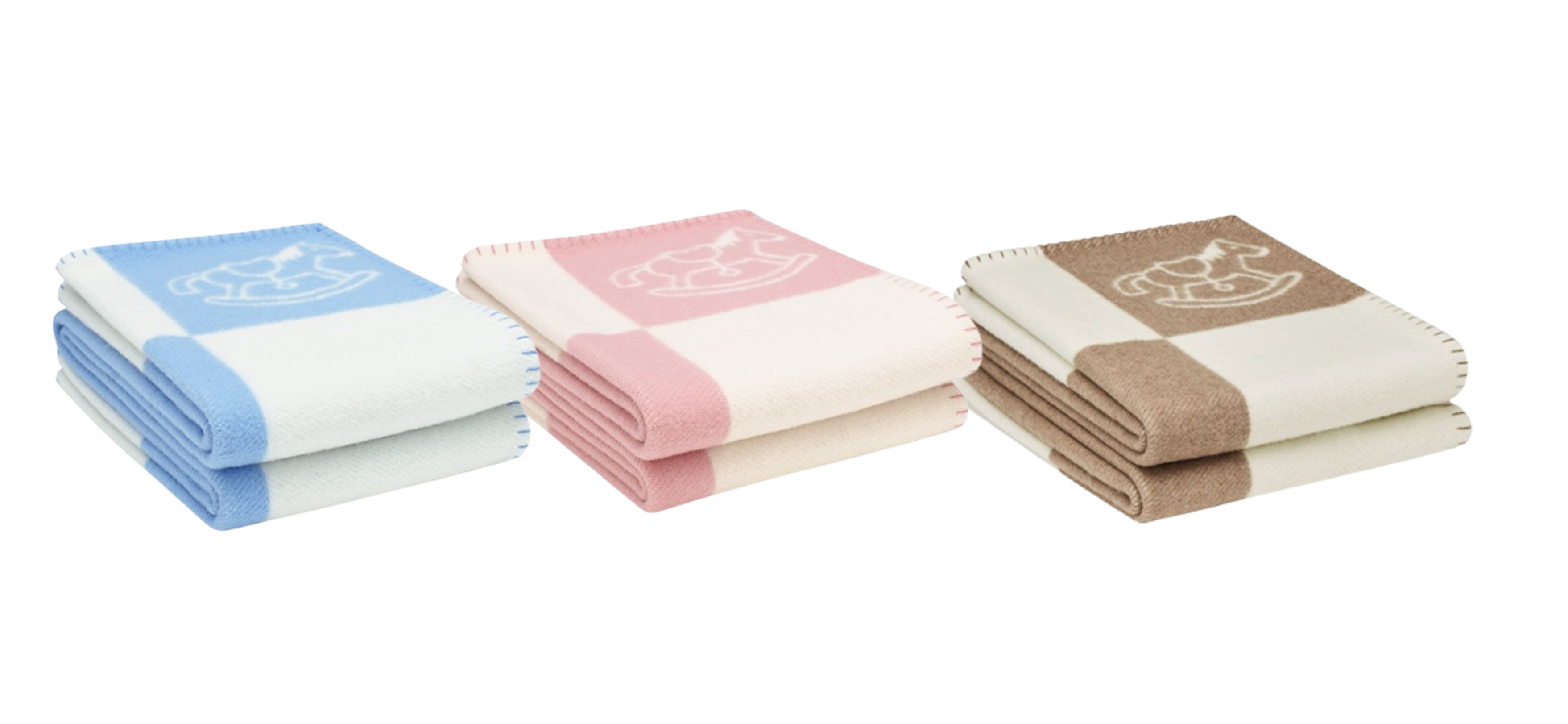 HERMES WOOL ADADA AVALON BABY THROW BLANKET