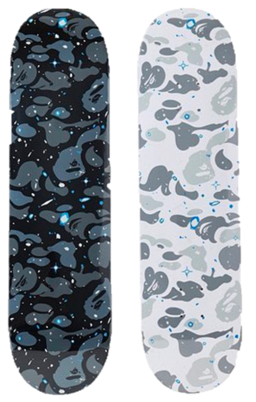 BAPE SPACE CAMO SKATEBOARD DECKS - THE PENTHOUSE THEORY BAPE
