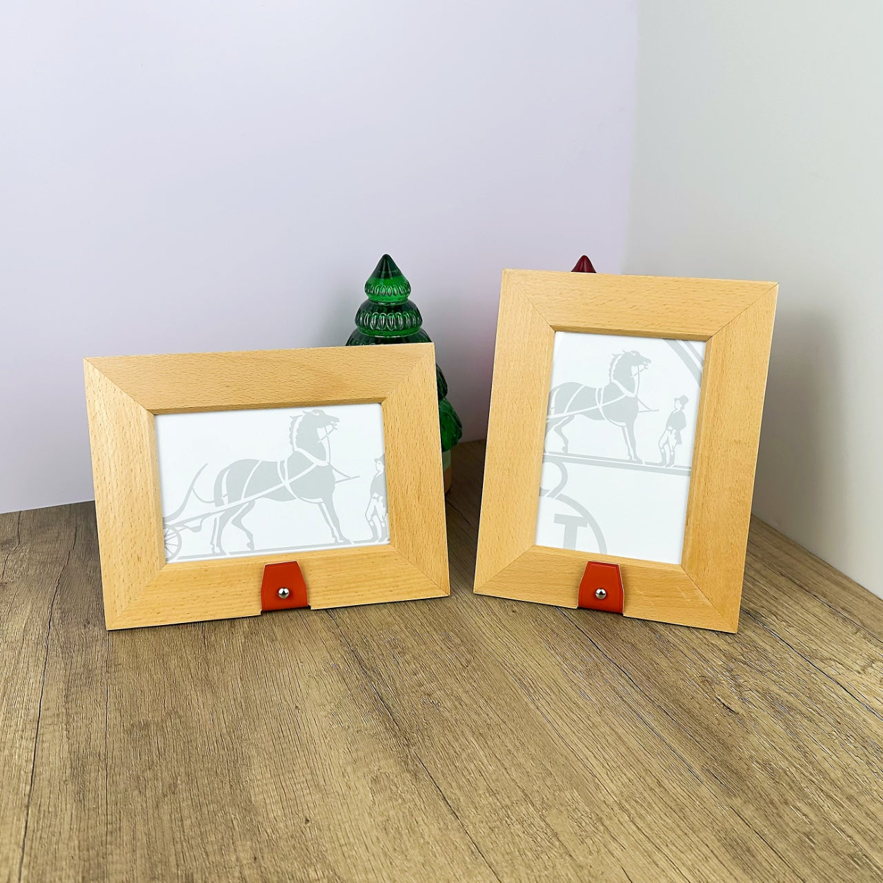 HERMES WOODEN PICTURE FRAME