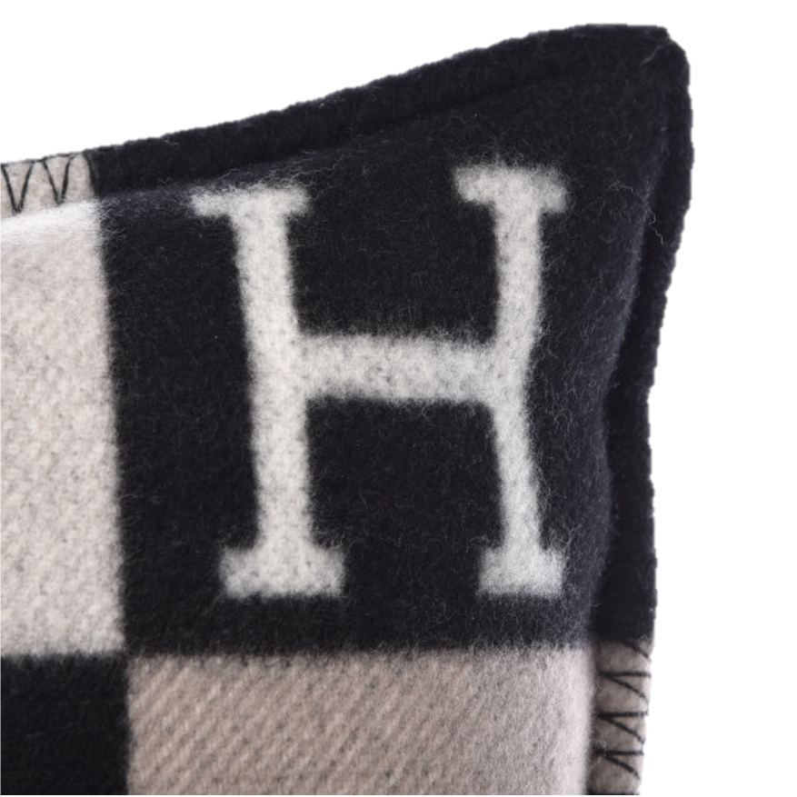 HERMES WOOL STRIPE THROW PILLOW