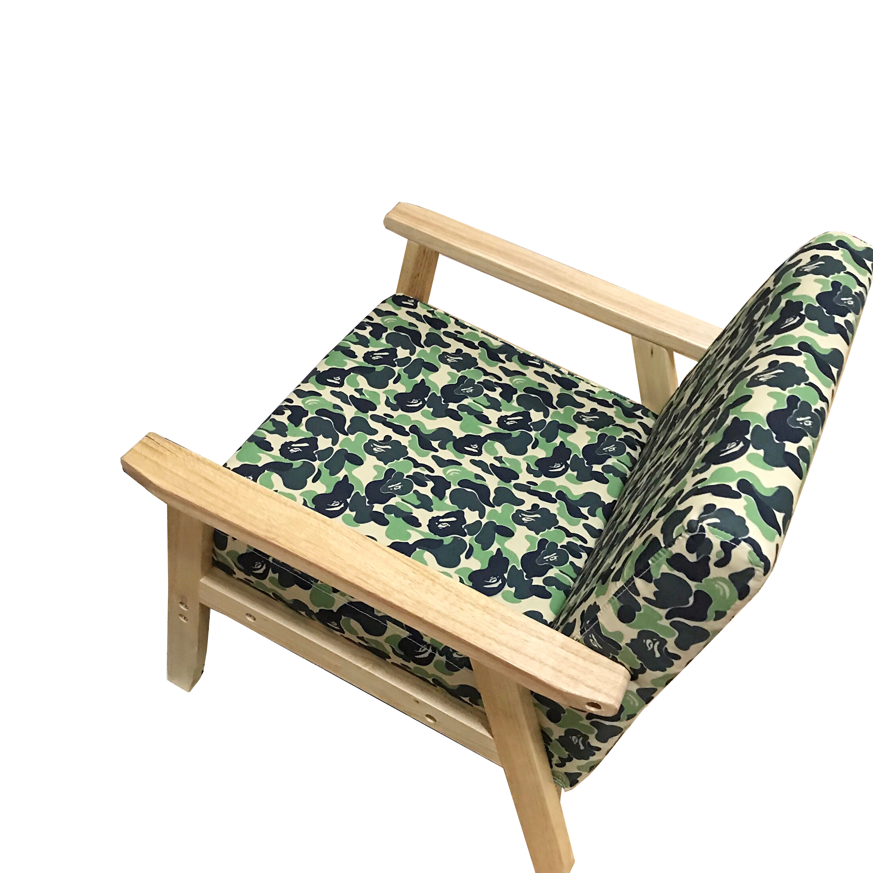 BAPE SINGLE-SEATER WOODEN CHAIR - THE PENTHOUSE THEORY BAPE
