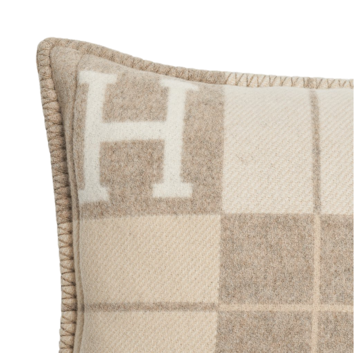 HERMES WOOL STRIPE THROW PILLOW