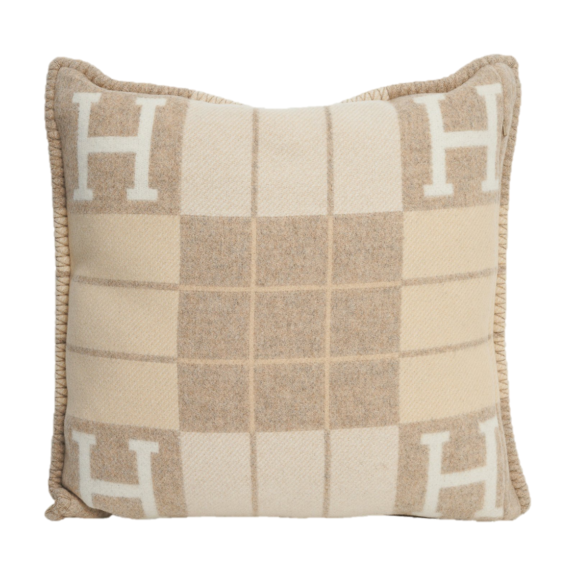 HERMES WOOL STRIPE THROW PILLOW