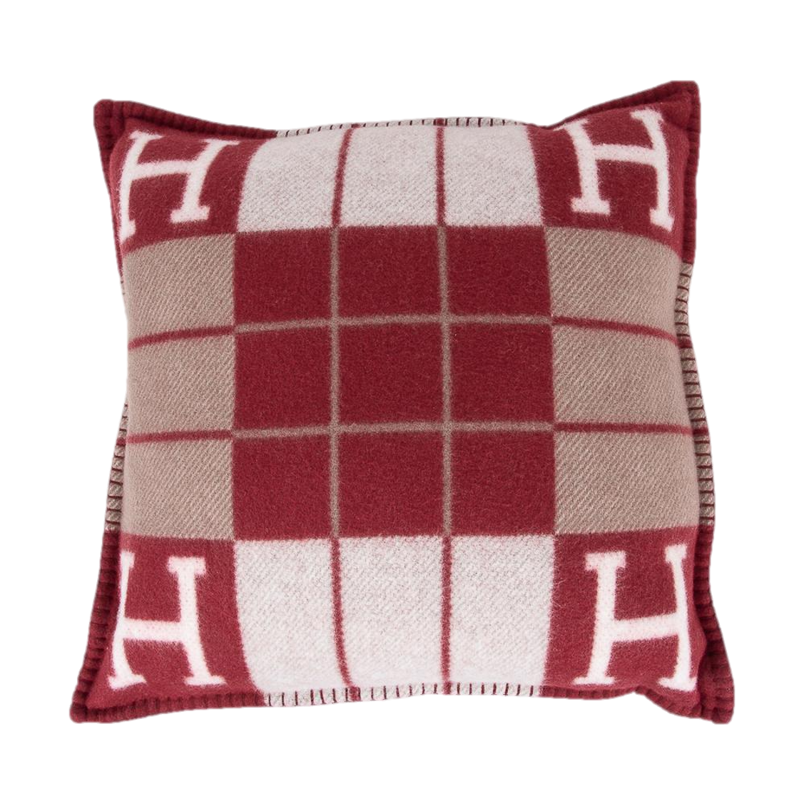 HERMES WOOL STRIPE THROW PILLOW