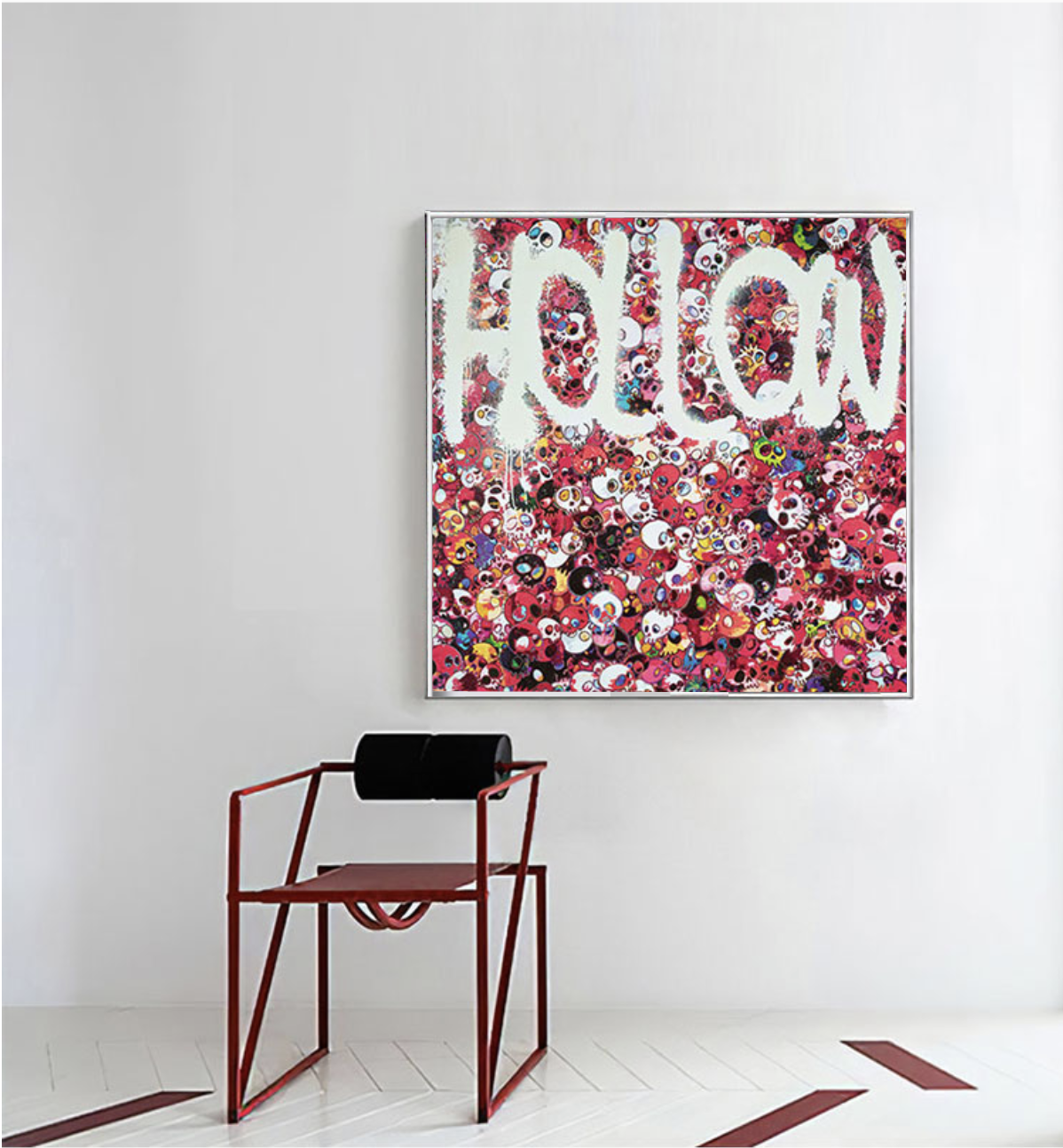 TAKASHI MURAKAMI X VIRGIL ABLOH HOLLOW WALL FRAME - THE PENTHOUSE THEORY Off White