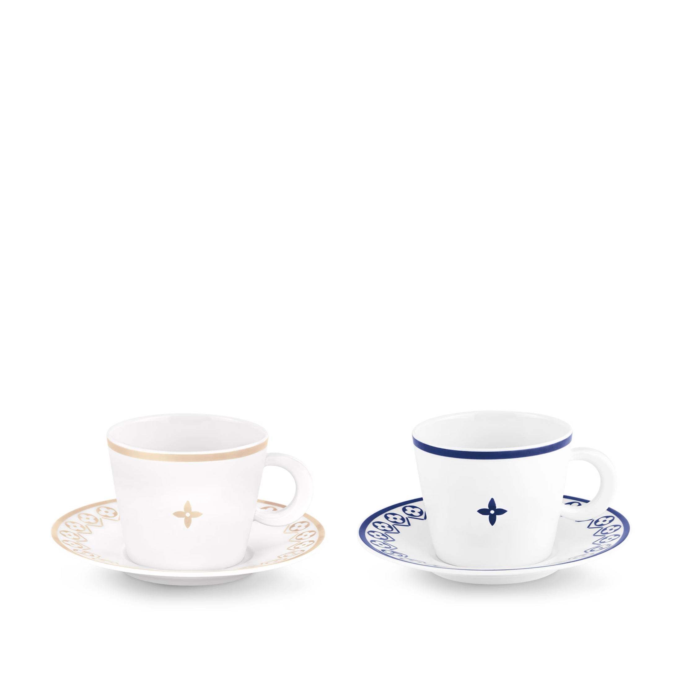 CUSTOM LV TEA CUP AND TEA POT SET