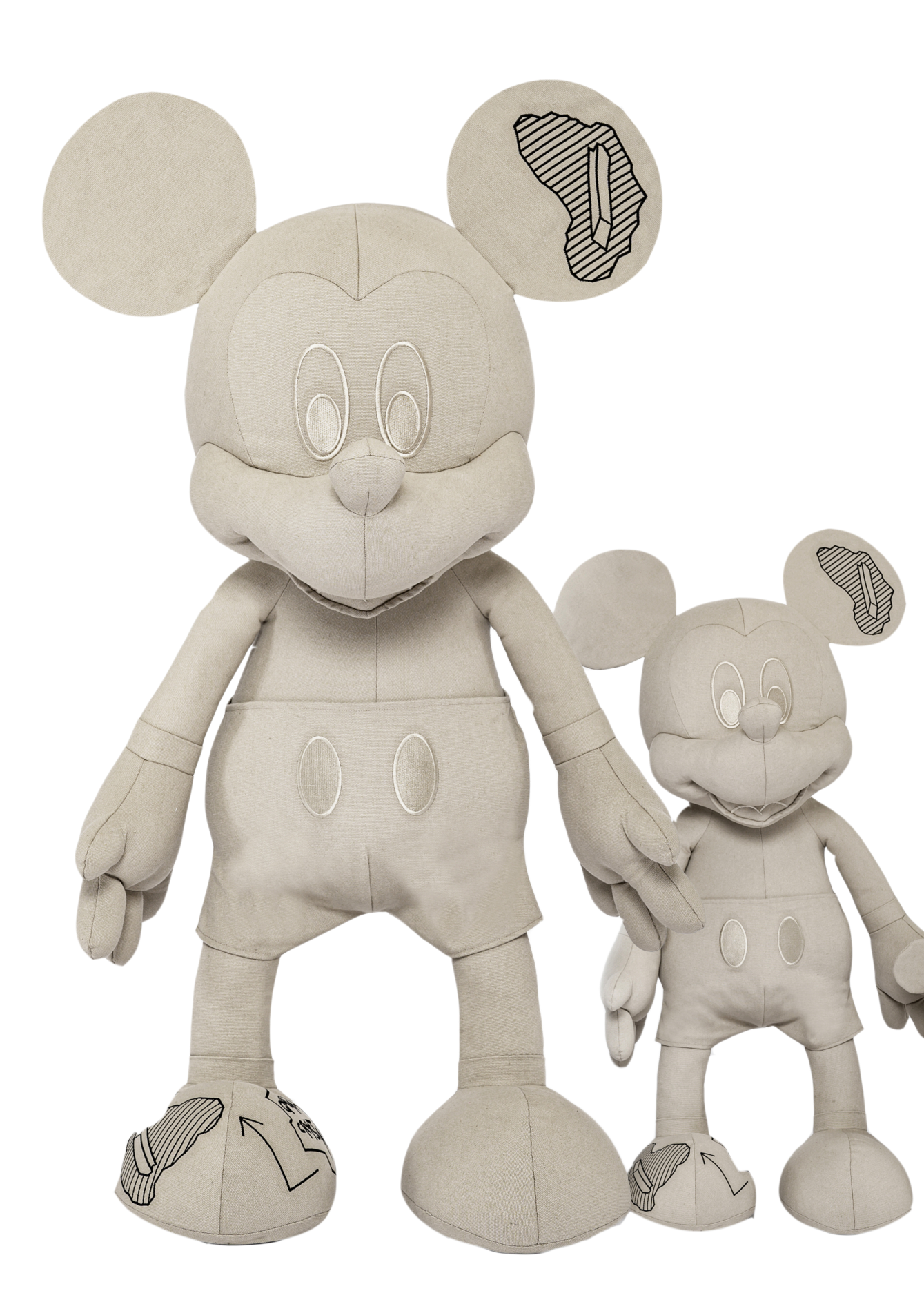 DANIEL ARSHAM X DISNEY X APPORTFOLIO MICKEY MOUSE PLUSH - THE PENTHOUSE THEORY DISNEY