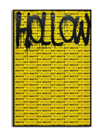 TAKASHI MURAKAMI X VIRGIL ABLOH HOLLOW WALL FRAME - THE PENTHOUSE THEORY Off White