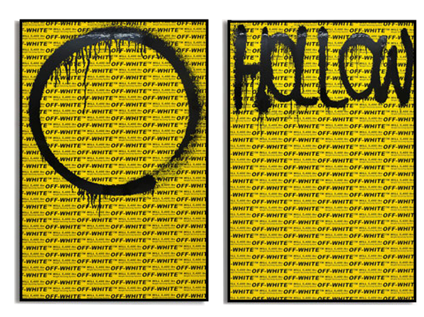 TAKASHI MURAKAMI X VIRGIL ABLOH HOLLOW WALL FRAME - THE PENTHOUSE THEORY Off White