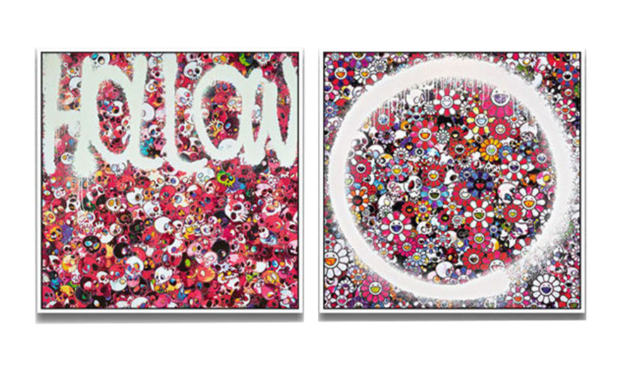 TAKASHI MURAKAMI X VIRGIL ABLOH HOLLOW WALL FRAME - THE PENTHOUSE THEORY Off White