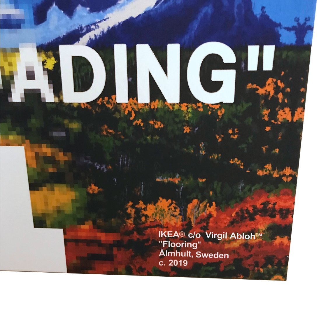 IKEA X OFF WHITE "STILL LOADING" CANVAS PRINT - THE PENTHOUSE THEORY IKEA