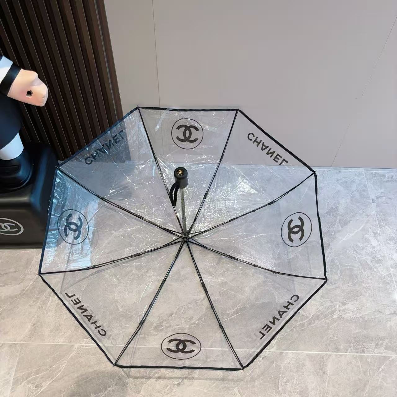 COCO TRANSPARENT RETRACTABLE UMBRELLA