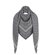 CHRISTIAN OBLIQUE DENIM SHAWL