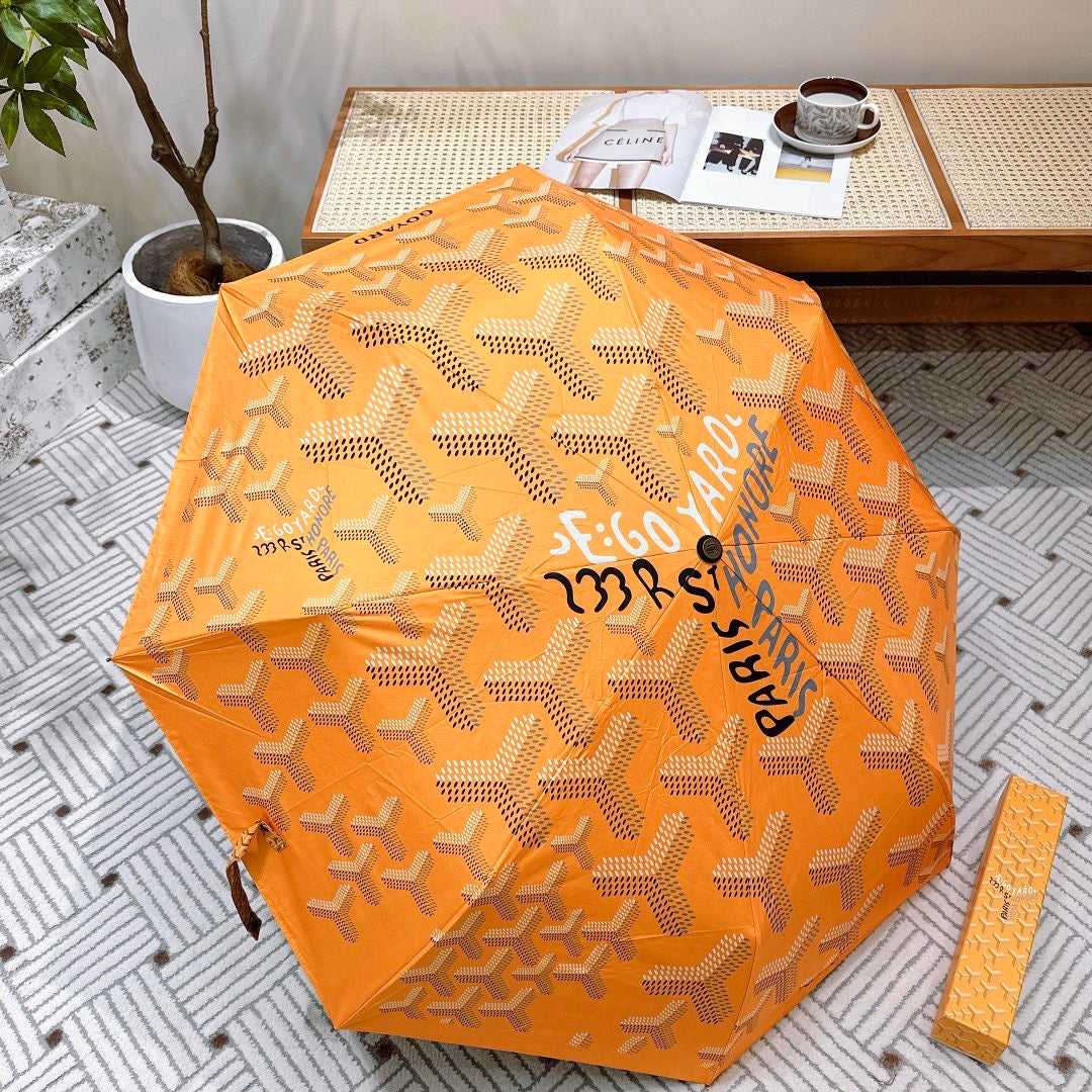 CUSTOM GOYARD RETRACTABLE UMBRELLA