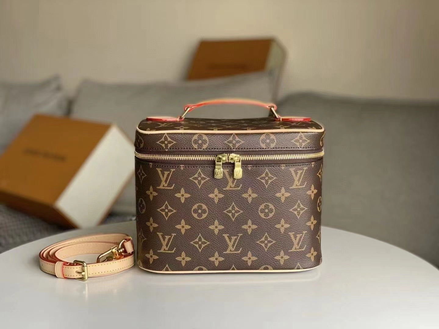 CUSTOM LV MAKE UP VANITY BAG