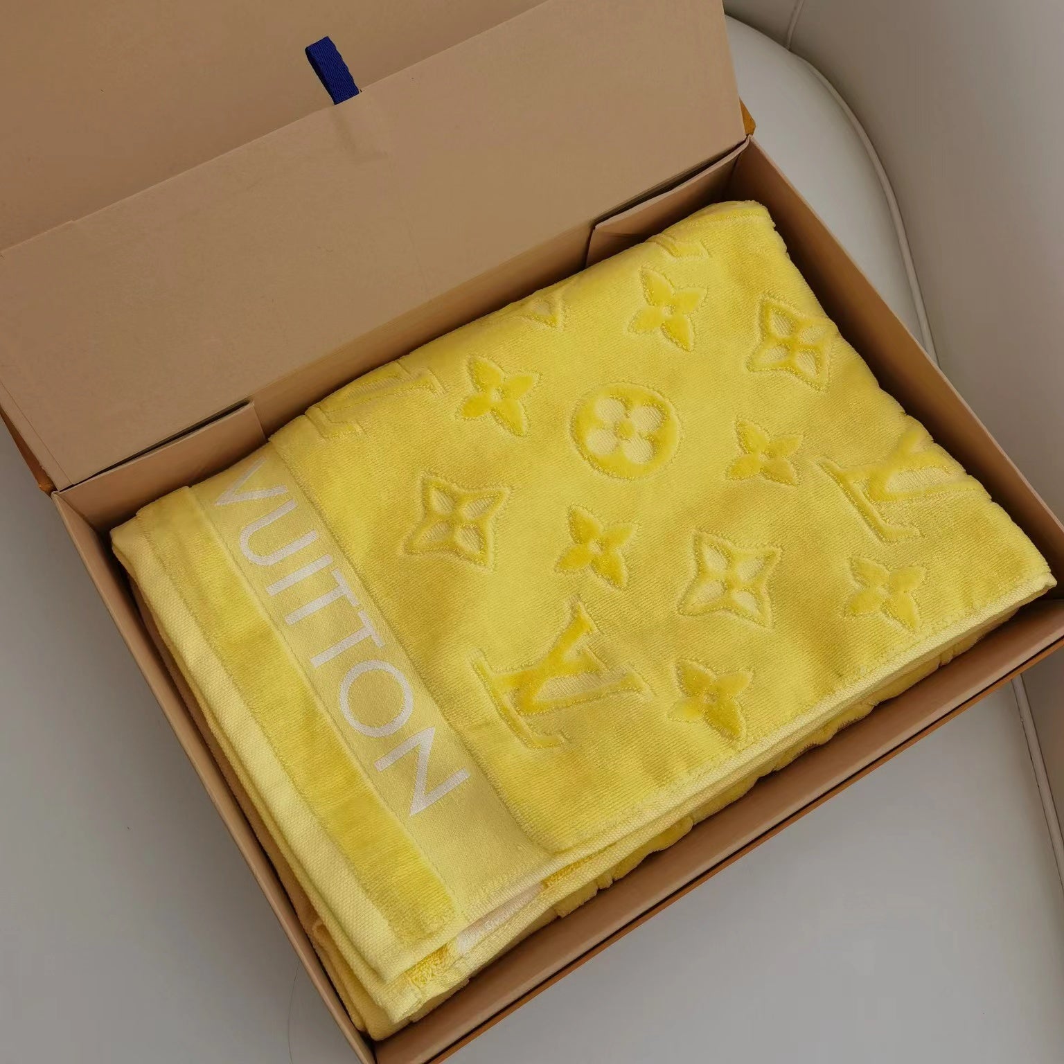 CUSTOM LV BEACH TOWEL