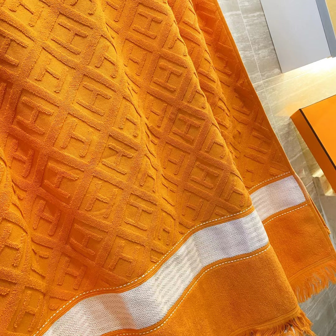 CUSTOM HERMES BEACH TOWEL