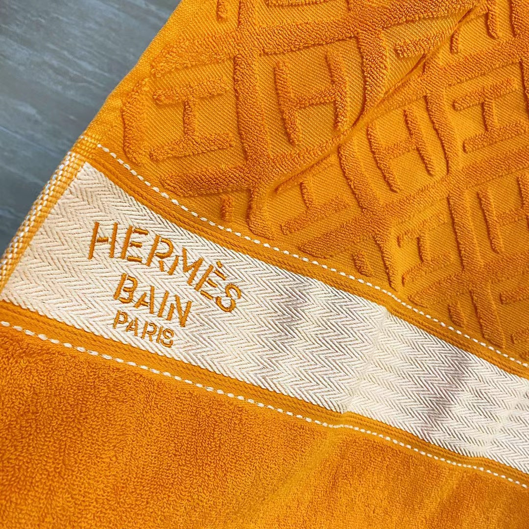 CUSTOM HERMES BEACH TOWEL