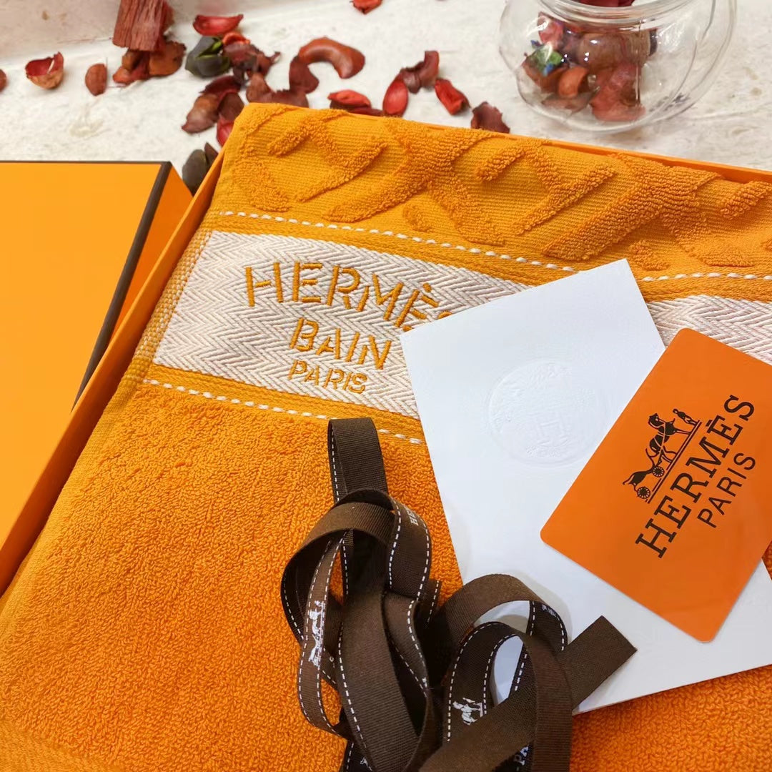 CUSTOM HERMES BEACH TOWEL