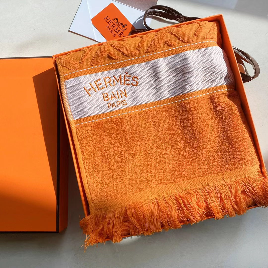 CUSTOM HERMES BEACH TOWEL