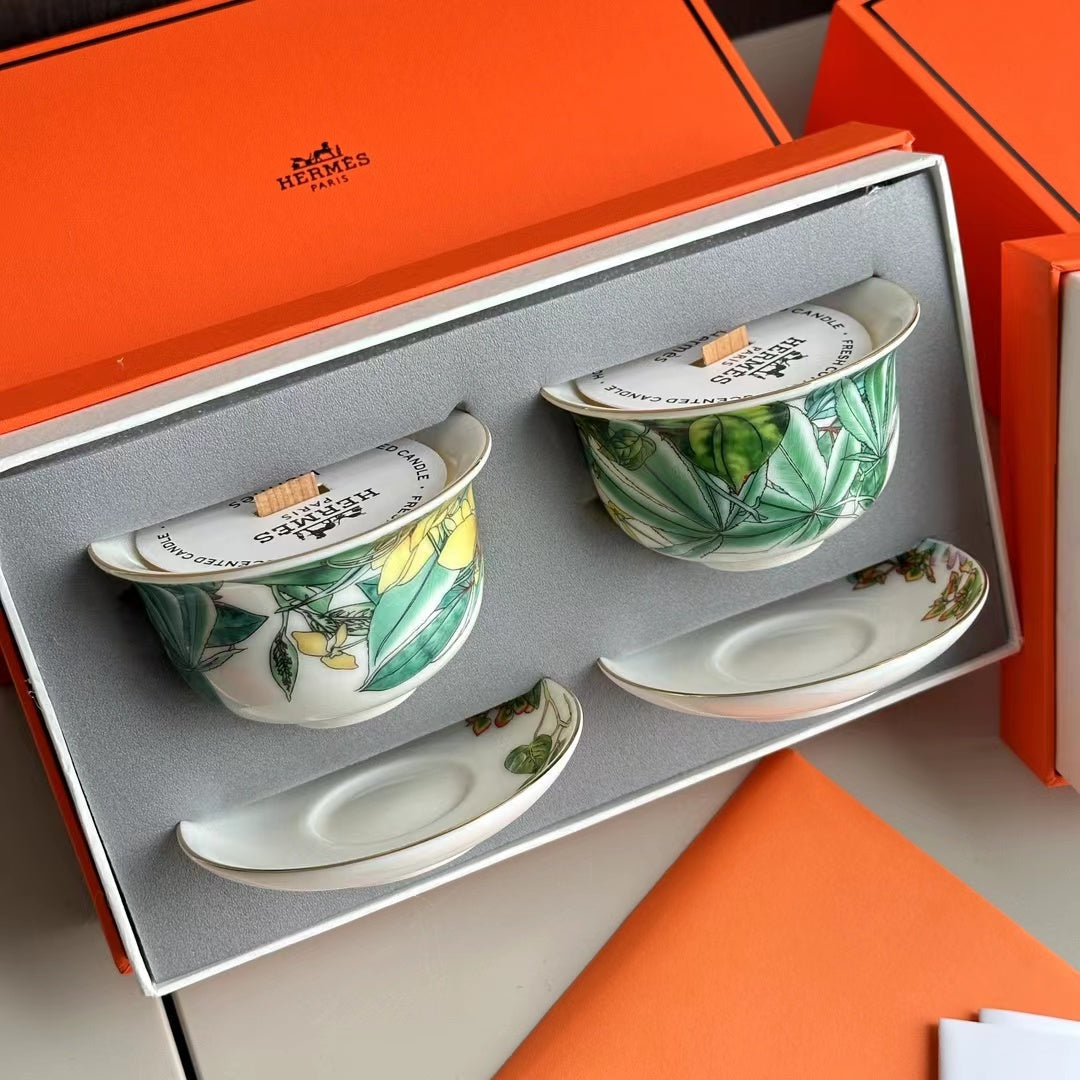 HERMES SCENTED CANDLES SET