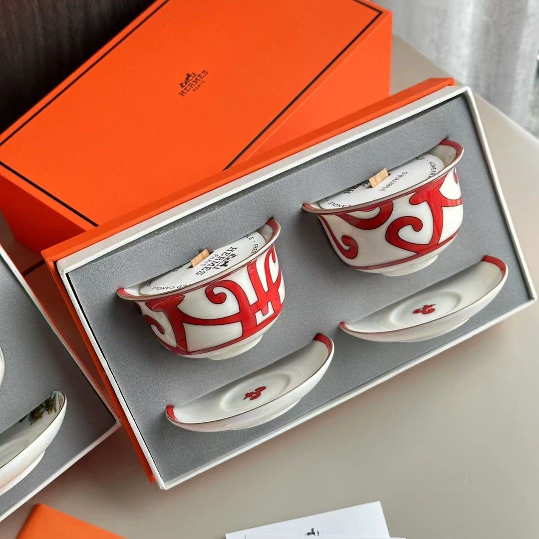 HERMES SCENTED CANDLES SET