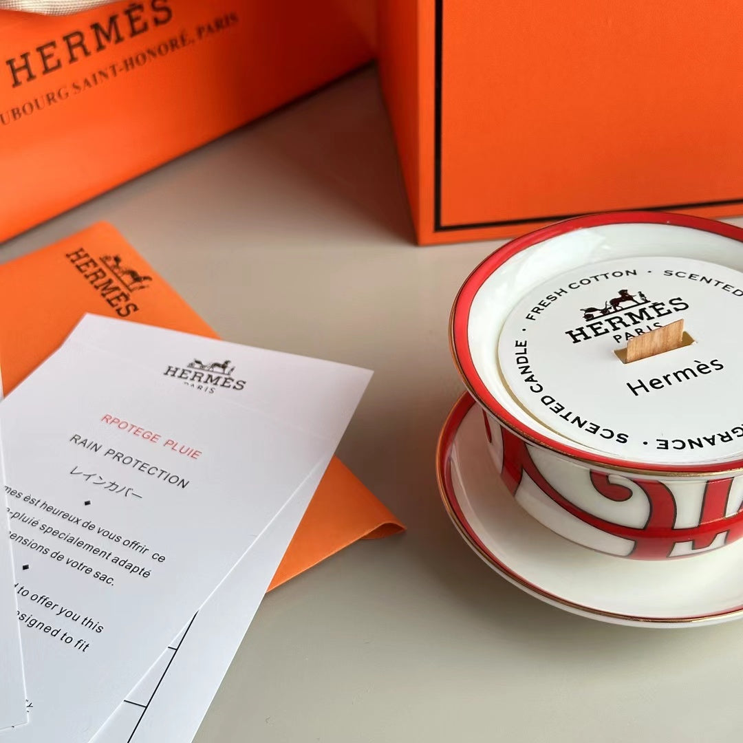 HERMES SCENTED CANDLES SET