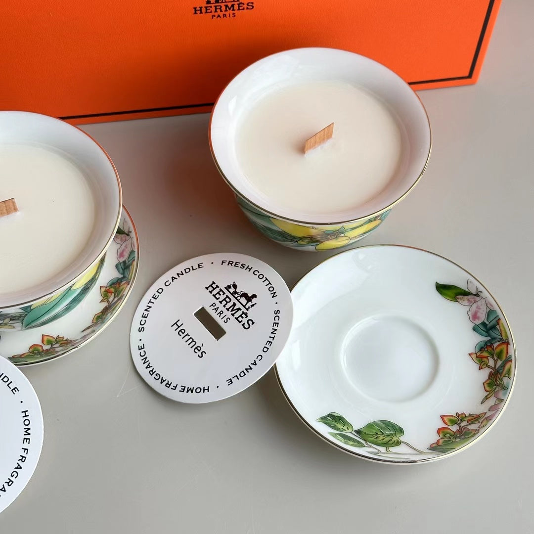HERMES SCENTED CANDLES SET