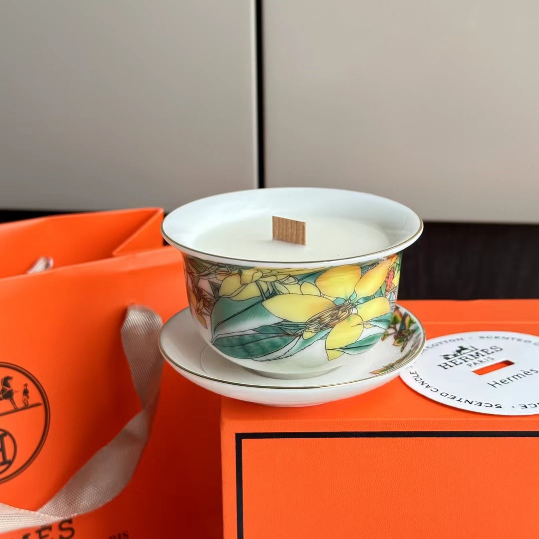 HERMES SCENTED CANDLES SET