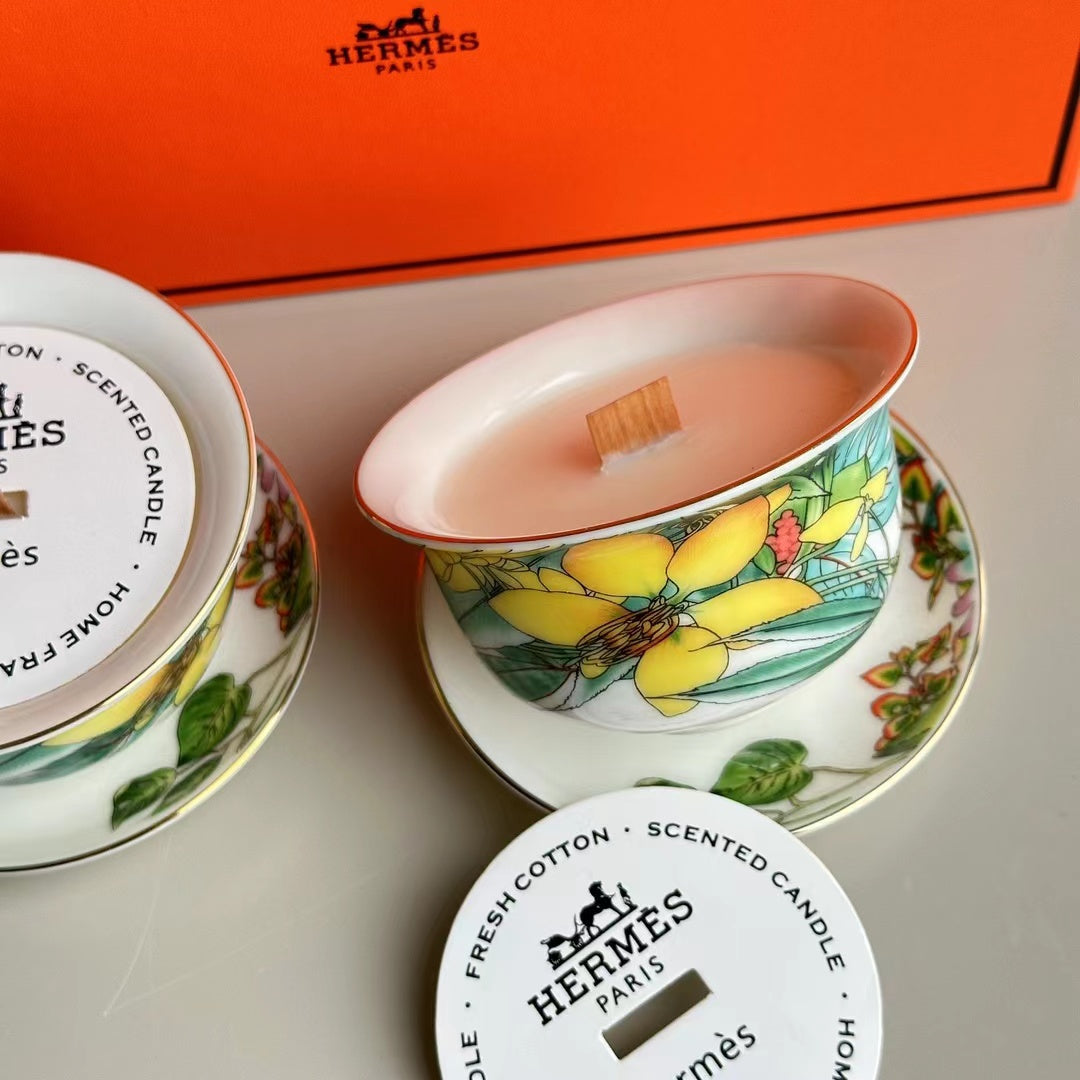 HERMES SCENTED CANDLES SET